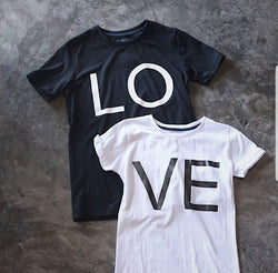 Pack 2 Tee LOVE - Brand Store Style T-shirt New