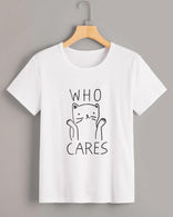 WHO CARES  - Brand Store Style T-shirt