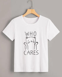 WHO CARES  - Brand Store Style T-shirt
