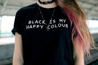 BLACK IS MY HAPPY COLOUR - Brand Store Style T-shirt